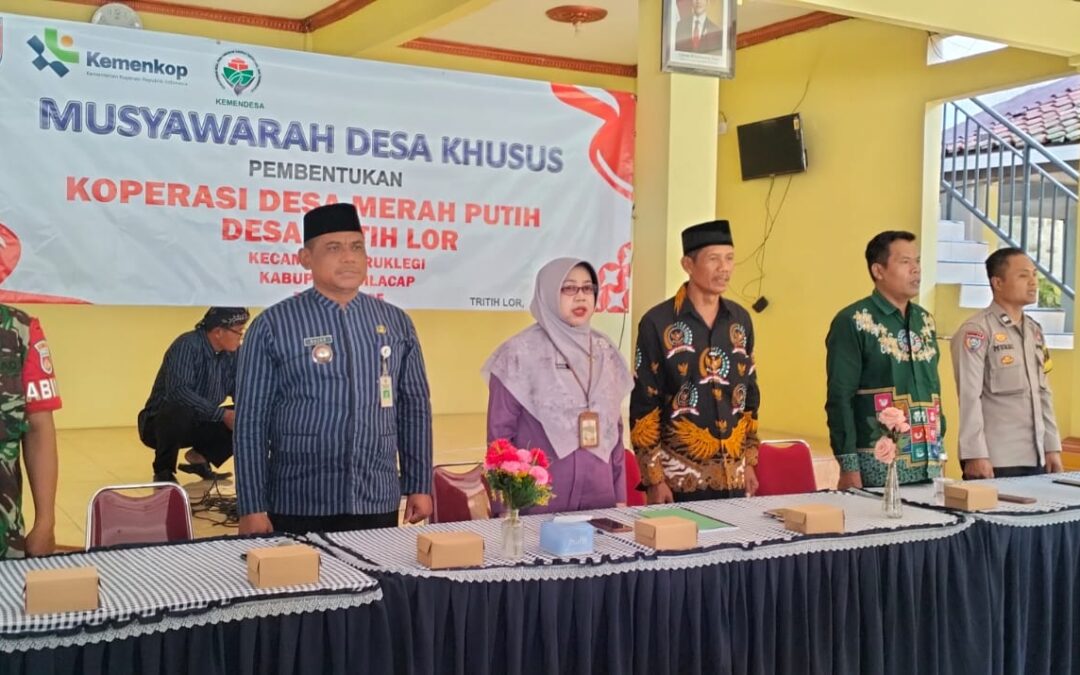 MUSYAWARAH DESA KHUSUS PEMBENTUKAN KOPERASI DESA MERAH PUTIH DESA TRITIH LOR