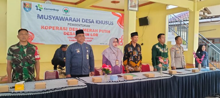 MUSYAWARAH DESA KHUSUS PEMBENTUKAN KOPERASI DESA MERAH PUTIH DESA TRITIH LOR