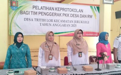 Pelatihan Keprotokolan Bagi Tim Penggerak PKK Desa dan RW