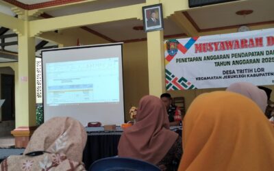 Musyawarah Desa Penetapan Anggaran Pendapatan Dan Belanja Desa Tahun Anggaran 2025